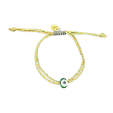 Load image into Gallery viewer, Greek eye bracelet mini green