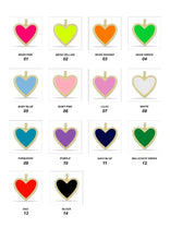Load image into Gallery viewer, Personalized luxury enamel heart necklace with initials