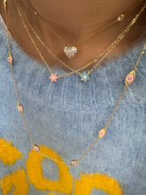 Load image into Gallery viewer, Maghen David necklace mini pink