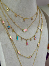Load image into Gallery viewer, Mini lucky five charms color necklace new