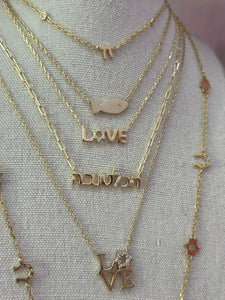 LOVE star necklace