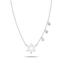 Load image into Gallery viewer, Maghen David necklace silver