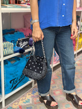 Load image into Gallery viewer, Bandana mini bucket bag black