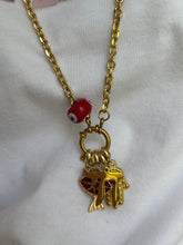 Load image into Gallery viewer, Lucky charms Necklace clasp red