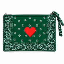 Load image into Gallery viewer, Bandana clutch green ❤️