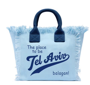 Bag TEL AVIV medium baby blue