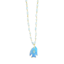 Load image into Gallery viewer, Necklace fantasy lucky fish baby blue