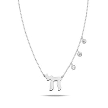 Load image into Gallery viewer, Lucky חי HAI necklace silver
