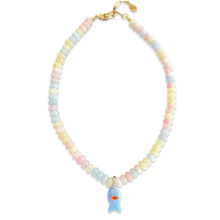 Load image into Gallery viewer, Short beads necklace with lucky fish pastels