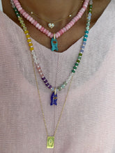 Load image into Gallery viewer, Short beads necklace with lucky fish rose turquoise