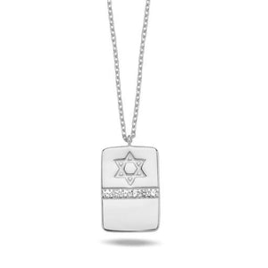 Maghen David Tag necklace