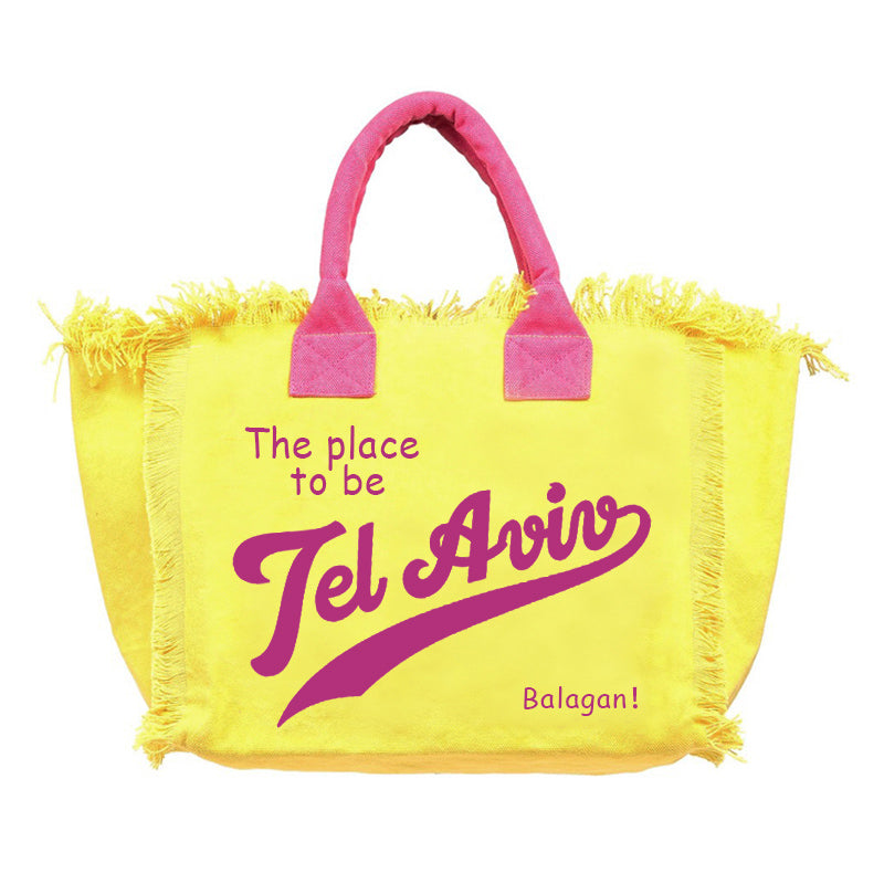 Beach Bag TEL AVIV yellow