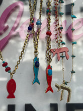 Load image into Gallery viewer, Amalfi lucky fish necklace red