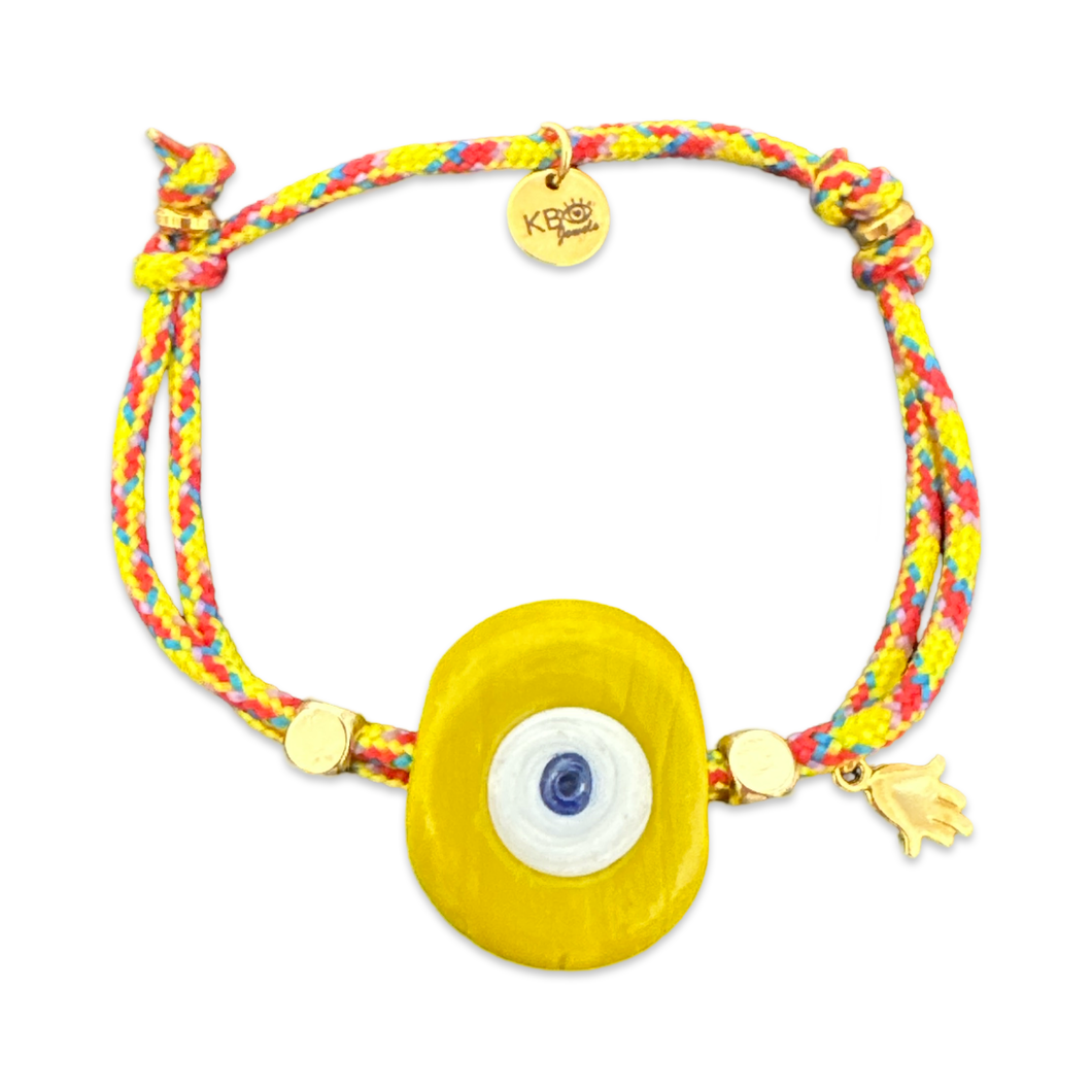 Santorini eye bracelet yellow