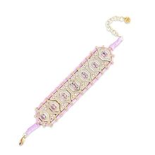 Load image into Gallery viewer, Braided bracelet luxury large pink