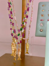 Load image into Gallery viewer, Necklace lucky fish purple