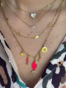 Lucky charms Necklace blue