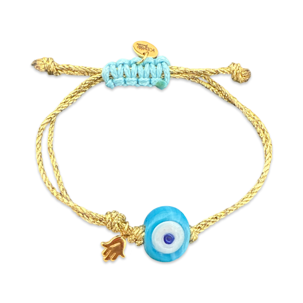 Mykonos eye bracelet gold