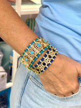 Load image into Gallery viewer, Braided bracelet luxury large turquoise