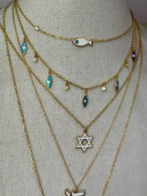 Load image into Gallery viewer, Mini lucky five eyes color necklace