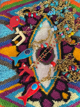 Load image into Gallery viewer, Amalfi lucky fish necklace red