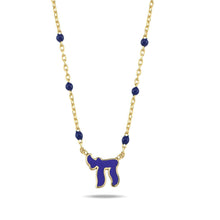 Load image into Gallery viewer, Lucky חי dots necklace color
