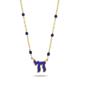 Lucky חי dots necklace color