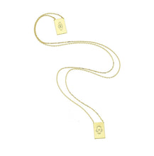 Load image into Gallery viewer, Scapolario Double necklace Chai &amp; Eye