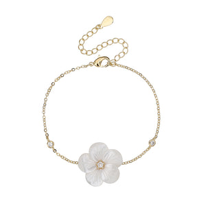 Flower bracelet gold