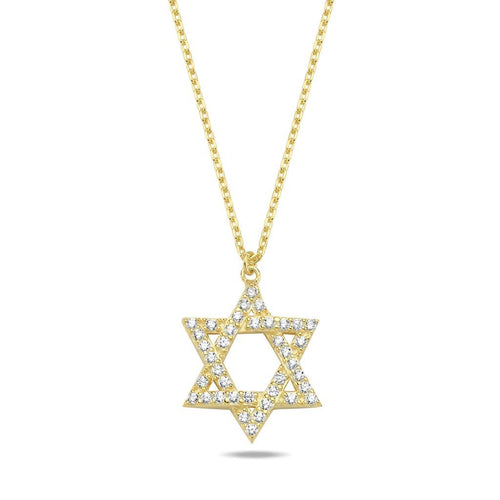 Maghen David necklace diam gold