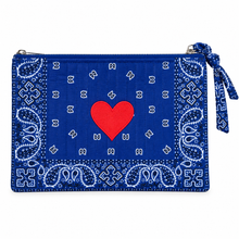 Load image into Gallery viewer, Bandana clutch dark blue ❤️