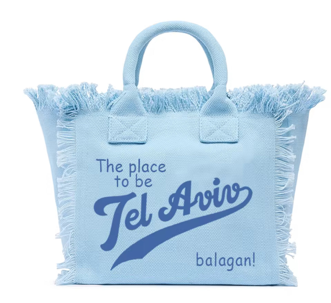Bag TEL AVIV medium baby blue