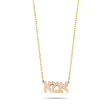 Load image into Gallery viewer, MOM אמה necklace pink