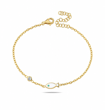 Load image into Gallery viewer, Lucky fish bracelet white