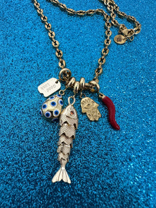 Necklace mixed lucky charms