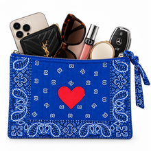 Load image into Gallery viewer, Bandana clutch dark blue 🧿