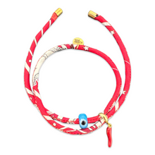 Load image into Gallery viewer, Silk bracelet with lucky pepper