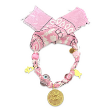 Load image into Gallery viewer, Bandana bracelet with lucky charms pink