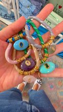 Load image into Gallery viewer, Lucky eye lace necklace purple