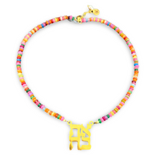 Load image into Gallery viewer, Lucky אהבה beads necklace rainbow