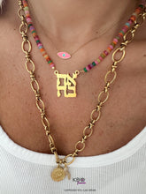 Load image into Gallery viewer, Lucky אהבה beads necklace rainbow