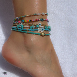 Lucky flowers anklet