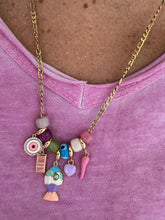 Load image into Gallery viewer, Necklace lucky fish charms pastel