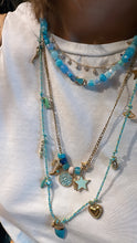 Load image into Gallery viewer, Blue beads lucky fish necklace