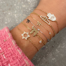 Load image into Gallery viewer, Lucky charms חי HAI bracelet gold