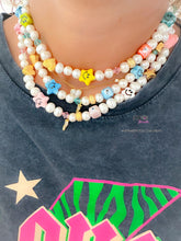 Load image into Gallery viewer, Rock pearls smile lucky necklace multicolor