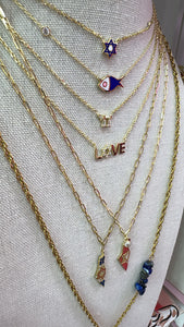 LOVE star necklace