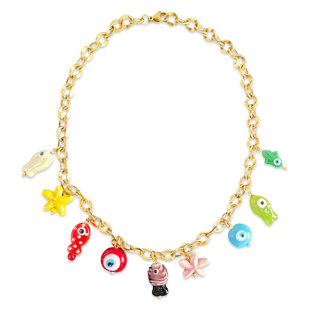 Necklace charms HAPPY SUMMER
