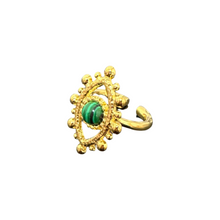 Load image into Gallery viewer, Lucky eye vintage ring green