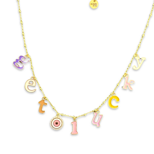 GET LUCKY charms necklace